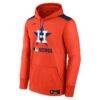 Houston Astros Nike Authentic Collection Performance Pullover Hoodie - Orange - Side View