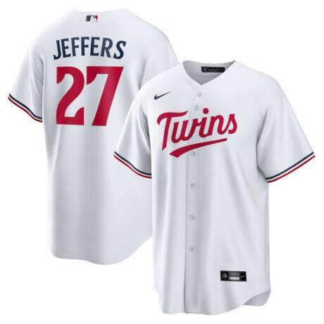 Ryan Jeffers Minnesota Twins Nike Home Replica Player Jersey - White - Front View