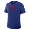 Texas Rangers Nike Authentic Collection Early Work Tri-Blend Dri-FIT T-Shirt - Royal - Side View