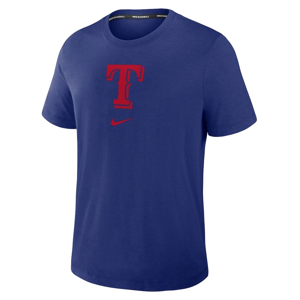 Texas Rangers Nike Authentic Collection Early Work Tri-Blend Dri-FIT T-Shirt – Royal