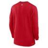 Washington Nationals Nike Authentic Collection Performance Half-Zip Top - Red - Detail View