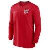 Washington Nationals Nike Authentic Collection Performance Half-Zip Top - Red - Side View