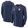 Houston Astros Nike Authentic Collection Performance Half-Zip Top - Navy - Front View
