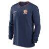Houston Astros Nike Authentic Collection Performance Half-Zip Top - Navy - Side View