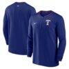 Texas Rangers Nike Authentic Collection Performance Half-Zip Pullover - - Front View