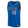 Dallas Mavericks Fashion7 Youth Fast Break Custom Replica Jersey - Blue - - Side View