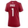 Number 1 Bride Arizona Cardinals Nike Women's Game Jersey - - Detail View