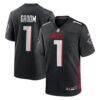 Number 1 Groom Atlanta Falcons Nike Game Jersey - Black - Front View