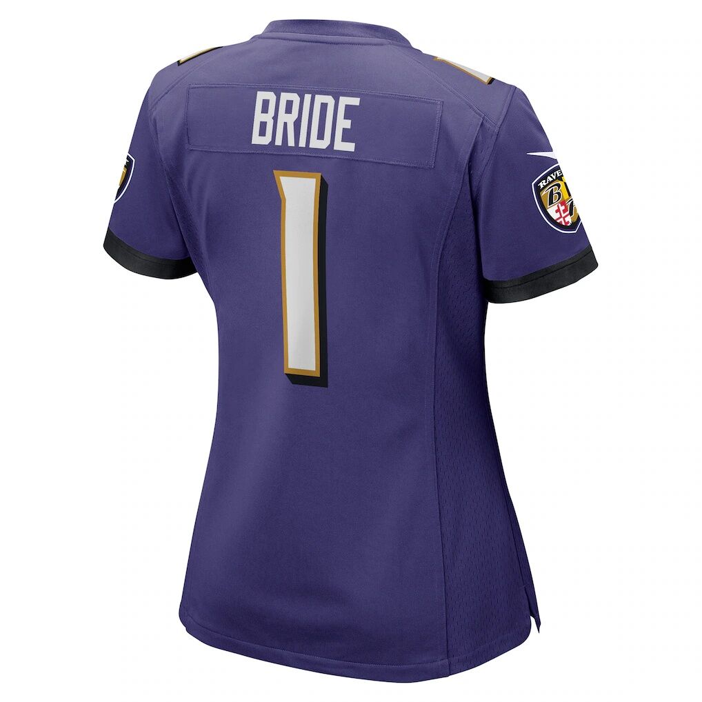 Number 1 Bride Baltimore Ravens Nike Women's Game Jersey