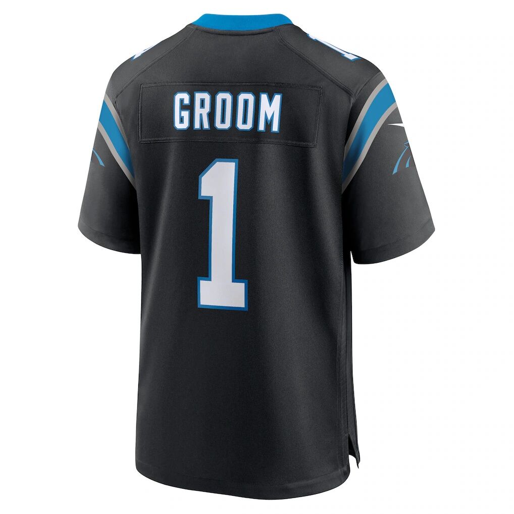 Number 1 Groom Carolina Panthers Nike Game Jersey