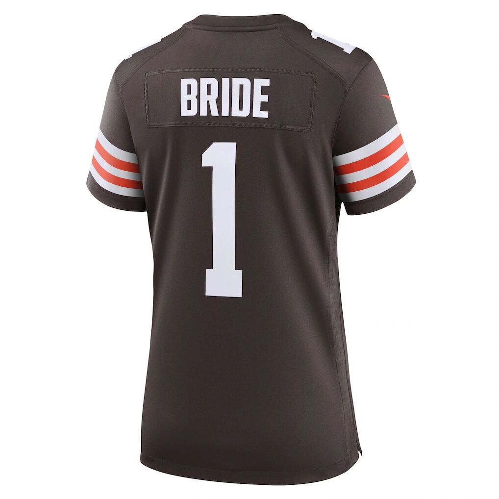 Number 1 Bride Cleveland Browns Nike Women's Game Jersey