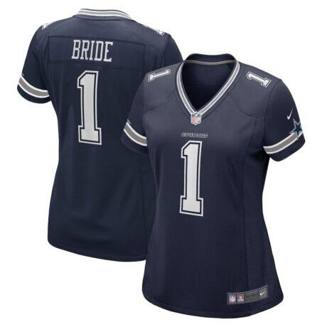 Number 1 Bride Dallas Cowboys Nike Women's Game Jersey - Navy - Front View
