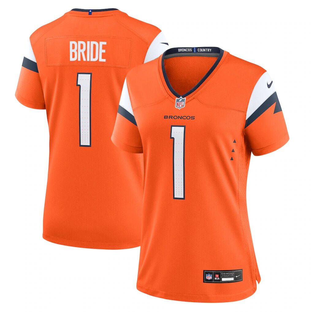 Number 1 Bride Denver Broncos Nike Women's Game Jersey