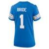 Number 1 Bride Detroit Lions Nike Women's Game Jersey - Blue - Detail View