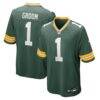 Number 1 Groom Green Bay Packers Nike Game Jersey - Green - Front View