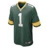 Number 1 Groom Green Bay Packers Nike Game Jersey - Green - Side View