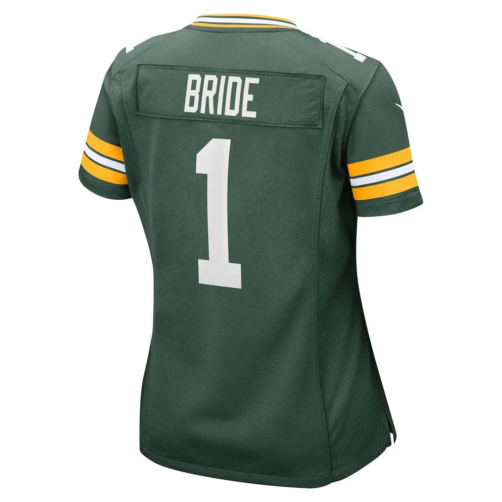 Number 1 Bride Green Bay Packers Nike Women's Game Jersey