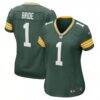 Number 1 Bride Green Bay Packers Nike Women's Game Jersey - Green - Front View