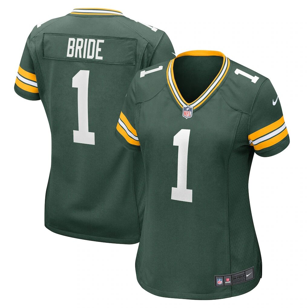 Number 1 Bride Green Bay Packers Nike Women's Game Jersey