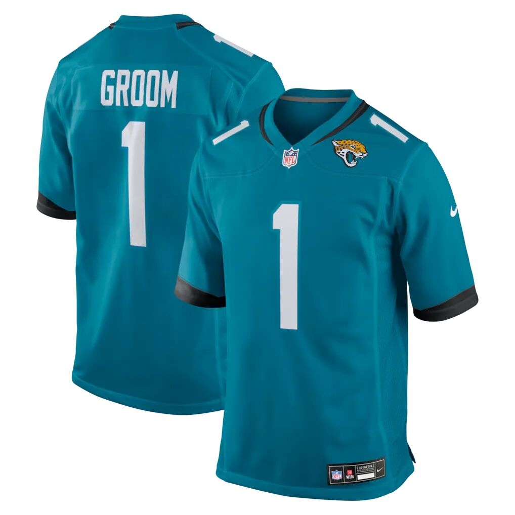 Number 1 Groom Jacksonville Jaguars Nike Game Jersey