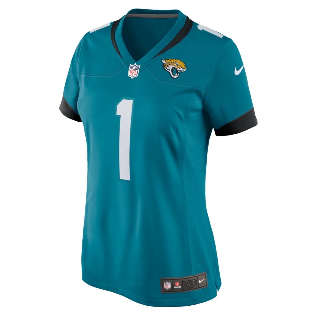 Number 1 Bride Jacksonville Jaguars Nike Women's Game Jersey