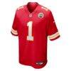 Number 1 Groom Kansas City Chiefs Nike Game Jersey - Red - Side View