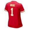Number 1 Bride Kansas City Chiefs Nike Women's Game Jersey - Red - Detail View