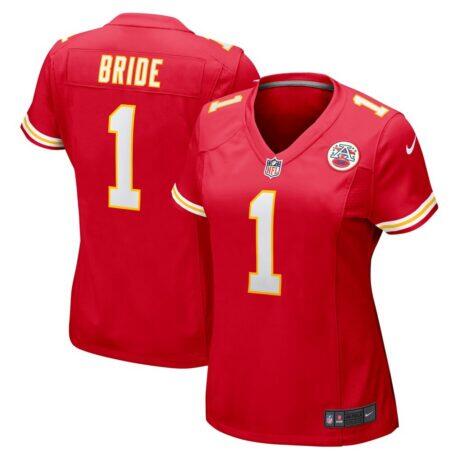 Number 1 Bride Kansas City Chiefs Nike Women's Game Jersey - Red - Front View