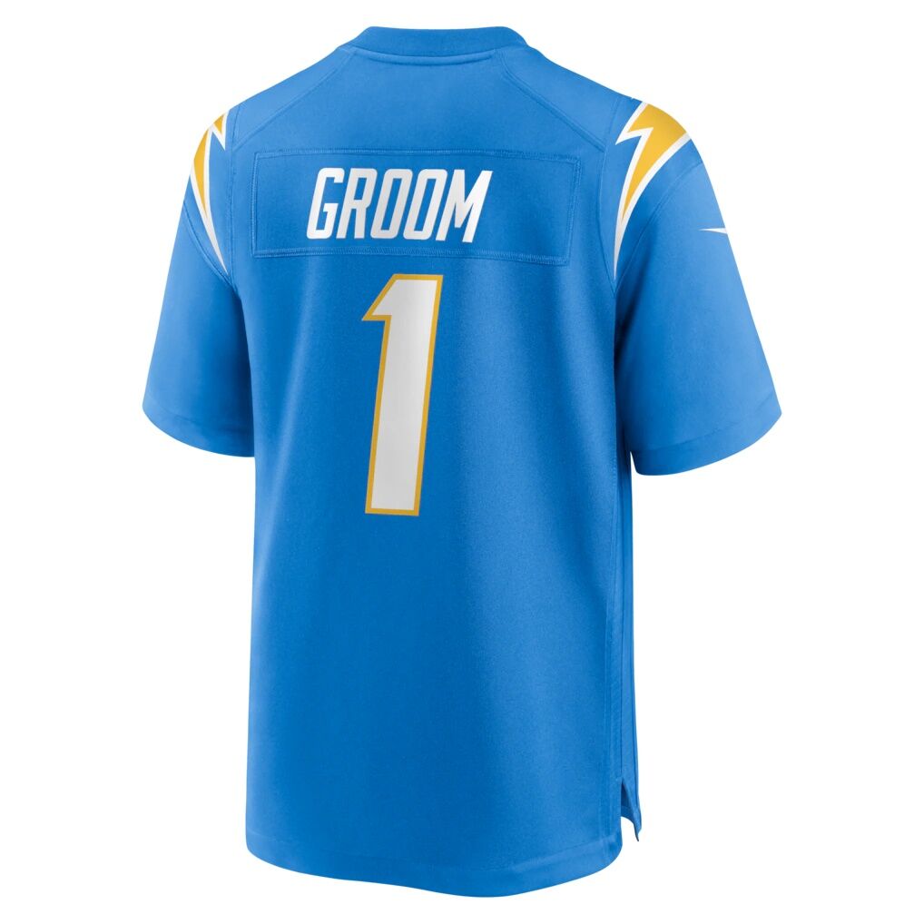 Number 1 Groom Los Angeles Chargers Nike Game Jersey - Powder Blue