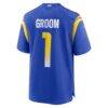 Number 1 Groom Los Angeles Rams Nike Game Jersey - - Detail View