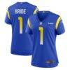 Number 1 Bride Los Angeles Rams Nike Women's Game Jersey - - Front View