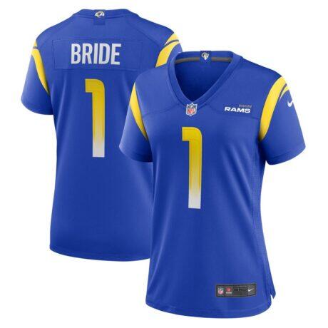 Number 1 Bride Los Angeles Rams Nike Women's Game Jersey - - Front View