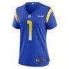 Number 1 Bride Los Angeles Rams Nike Women's Game Jersey - - Side View