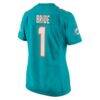 Number 1 Bride Miami Dolphins Nike Women's Game Jersey - - Detail View