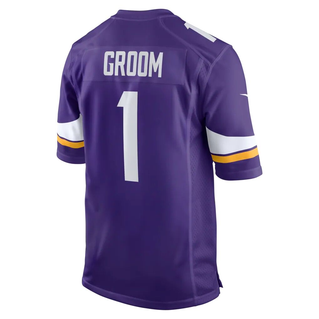 Number 1 Groom Minnesota Vikings Nike Game Jersey