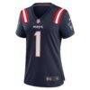 Number 1 Bride New England Patriots Nike Women's Game Jersey - Navy - Side View