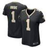 Number 1 Bride New Orleans Saints Nike Women's Game Jersey - Black - Front View