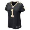 Number 1 Bride New Orleans Saints Nike Women's Game Jersey - Black - Side View