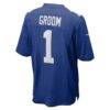 Number 1 Groom New York Giants Nike Game Jersey - - Detail View