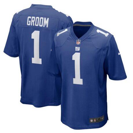 Number 1 Groom New York Giants Nike Game Jersey - - Front View