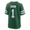 Number 1 Groom New York Jets Nike Game Jersey - - Detail View