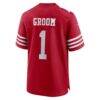 Number 1 Groom San Francisco 49ers Nike Game Jersey - - Detail View