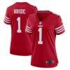 Number 1 Bride San Francisco 49ers Nike Women's Game Jersey - - Front View