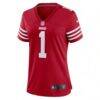 Number 1 Bride San Francisco 49ers Nike Women's Game Jersey - - Side View