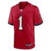 Number 1 Groom Tampa Bay Buccaneers Nike Game Jersey - Red - Side View