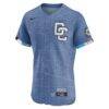 Washington Nationals Nike 2025 City Connect Elite Jersey - Blue - Side View