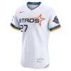 Jose Altuve Houston Astros Nike 2025 City Connect Elite Player Jersey - White - Side View