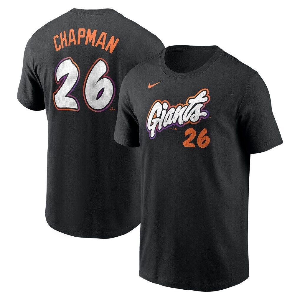Matt Chapman San Francisco Giants Nike 2025 City Connect Fuse Name & Number T-Shirt – Anthracite