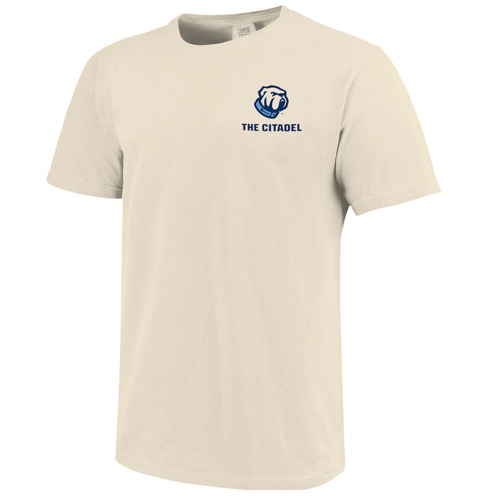 Citadel Bulldogs Comfort Colors Mascot Overlay T-Shirt