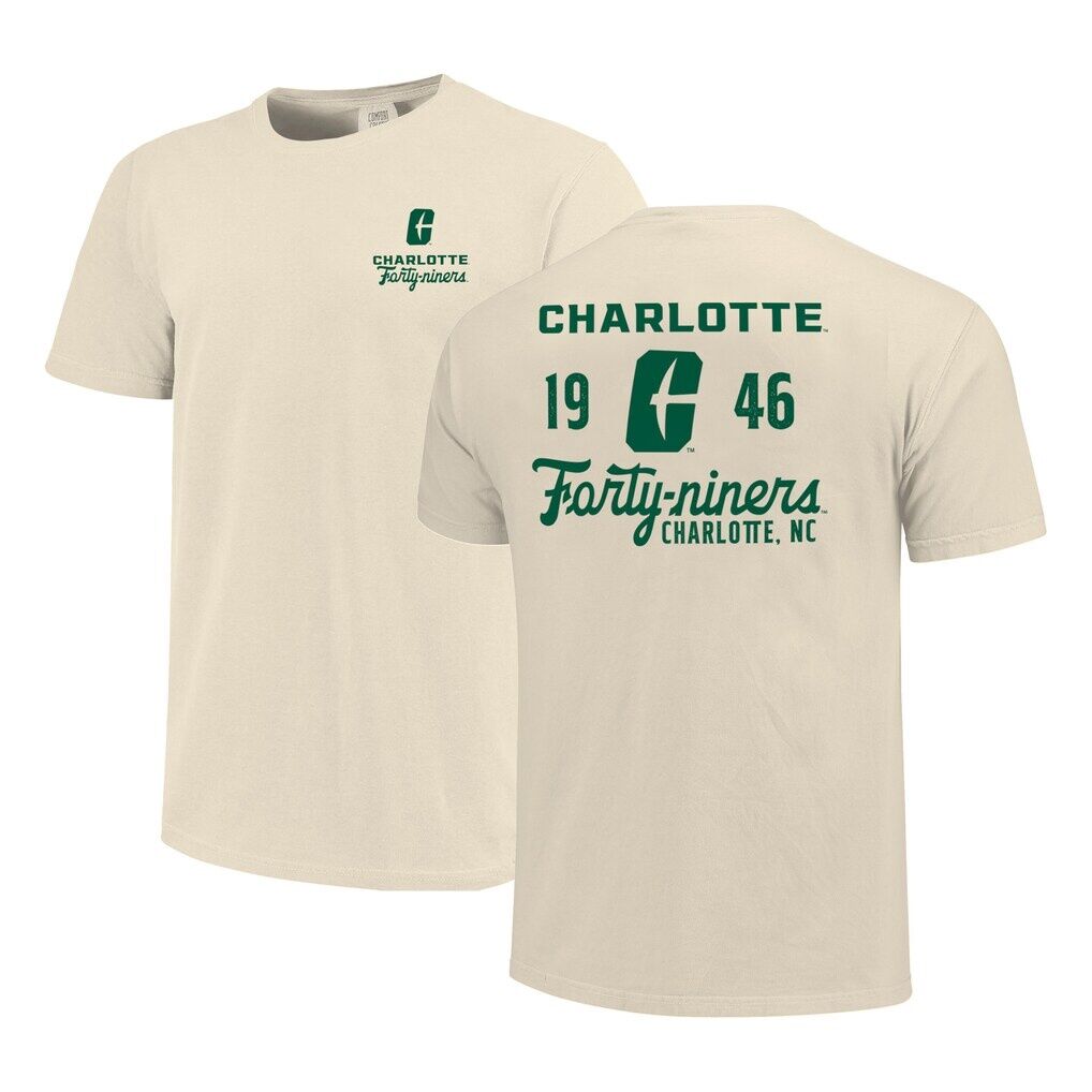 Charlotte 49ers Comfort Colors Mascot Overlay T-Shirt